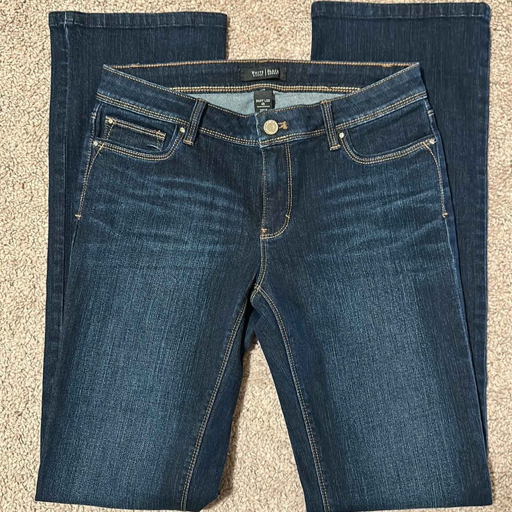 White House Black Market Women’s Boot Leg Jeans - Dark Wash - size 4R